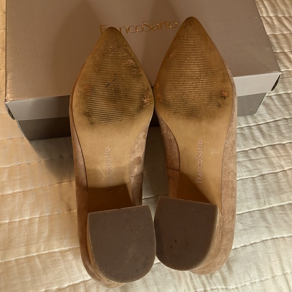 Franco Sarto Callan suede pump mocha 10M - Picture 6 of 10